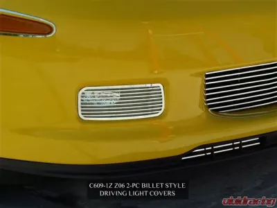 American Car Craft Driving Light Covers Polished Billet Style Chevrolet Corvette C6 Z06 | ZR1 | GS 2006-2013 - ACC-042062