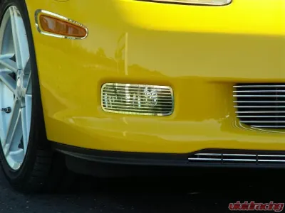 American Car Craft Driving Light Covers Polished Billet Style Chevrolet Corvette C6 Z06 | ZR1 | GS 2006-2013 - ACC-042062