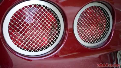 American Car Craft 4Pc Taillight Grilles Laser Mesh Chevrolet Corvette C6 2005-2013 - ACC-042064