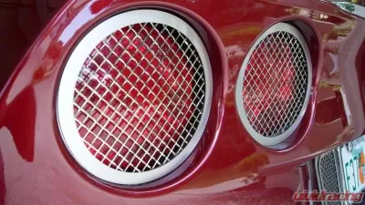 American Car Craft 4Pc Taillight Grilles Laser Mesh Chevrolet Corvette C6 2005-2013 - ACC-042064