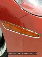 American Car Craft 4Pc Side Marker Bezels Polished Chevrolet Corvette C6 2005-2013                                     - ACC-042066 - Image 3