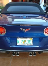 American Car Craft 4Pc Taillight Covers Polished Flame Style Chevrolet Corvette C6 2005-2013                                     - ACC-042070 - Image 2
