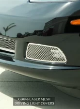 American Car Craft 2Pc Driving Light Covers Laser Mesh Chevrolet Corvette C6 2005-2013                                     - ACC-042075 - Image 2