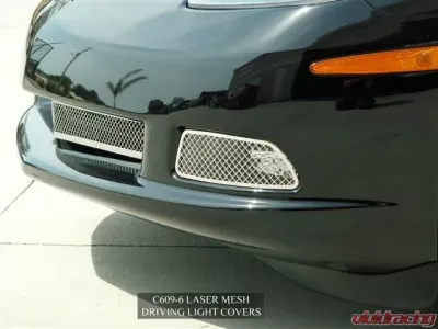 American Car Craft 2Pc Driving Light Covers Laser Mesh Chevrolet Corvette C6 2005-2013 - ACC-042075