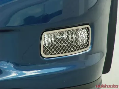 American Car Craft 2Pc Driving Light Covers Laser Mesh Chevrolet Corvette C6 Z06 | ZR1 | GS 2006-2013 - ACC-042076