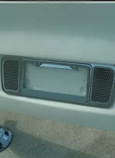 American Car Craft Tag Frame Perforated Chevrolet Corvette C6 2005-2013                                     - ACC-042078 - Image 3