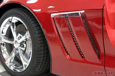 American Car Craft 6Pc Front Vent Grille Laser Mesh Side Chevrolet Corvette Grand Sport 2010-2013 - ACC-042082