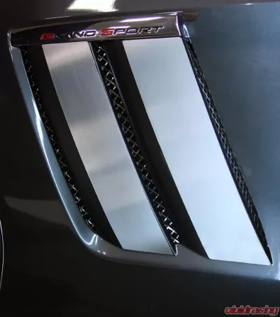 American Car Craft Satin Fender Trim Plates Chevrolet Corvette Grand Sport 2010-2013 - ACC-042083