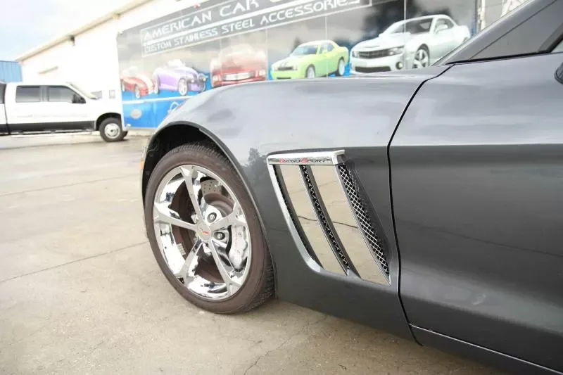 American Car Craft Polished Fender Trim Plates Chevrolet Corvette Grand Sport 2010-2013 - ACC-042084