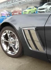 American Car Craft Polished Fender Trim Plates Chevrolet Corvette Grand Sport 2010-2013                                     - ACC-042084 - Image 2