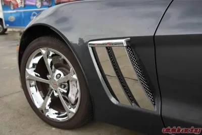 American Car Craft Polished Fender Trim Plates Chevrolet Corvette Grand Sport 2010-2013 - ACC-042084
