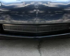 American Car Craft Blakk Stealth Stainless Laser Mesh Front Grille Chevrolet Corvette C6 2005-2012