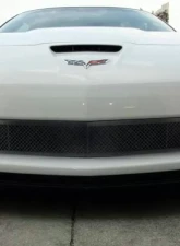 American Car Craft Grille Laser Mesh Front; Z06 Black Powder Coat Stealth Chevrolet Corvette C6 Z06 | ZR1 | GS 2006-2013                                     - ACC-042094 - Image 3