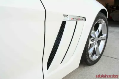 American Car Craft Vent Grille Laser Mesh Side 6Pc Front Black Powder Coat Stealth Chevrolet Corvette Grand Sport 2010-2013 - ACC-042095