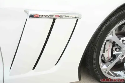 American Car Craft Vent Grille Laser Mesh Side 6Pc Front Black Powder Coat Stealth Chevrolet Corvette Grand Sport 2010-2013 - ACC-042095