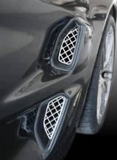 American Car Craft 4Pc Polished Vent Grilles Laser Mesh Side Chevrolet Corvette ZR1 2009-2013                                     - ACC-042102 - Image 3