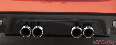 American Car Craft Solid Black Stealth Filler Panel Stock Exhaust Chevrolet Corvette C6 2005-2013 - ACC-042103