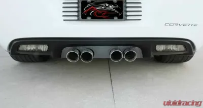 American Car Craft NPP Exhaust Solid Black Stealth Filler Panel Chevrolet Corvette C6 2005-2013 - ACC-042104