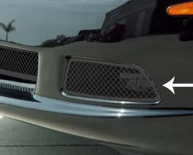 American Car Craft 2Pc Black StealthDriving Light Covers Laser Mesh Chevrolet Corvette C6 2005-2013