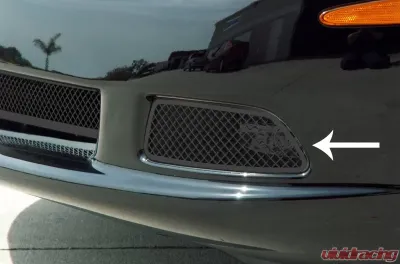 American Car Craft 2Pc Black StealthDriving Light Covers Laser Mesh Chevrolet Corvette C6 2005-2013 - ACC-042105
