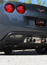 American Car Craft Stainless Steel Polished Exhaust Filler Panel w/C6 Emblem Chevrolet Corvette 2005-2013                                     - ACC-042108 - Image 3