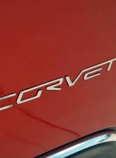 American Car Craft Polished Stainless Steel Rear Bumper Corvette Letter Set Chevrolet Corvette C6 2005-2013                                     - ACC-042109 - Image 3