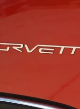 American Car Craft Polished Stainless Steel Rear Bumper Corvette Letter Set Chevrolet Corvette C6 2005-2013                                     - ACC-042109 - Image 2