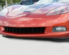 American Car Craft Black Retro Style Stealth Stainless Steel Front Grille Chevrolet Corvette C6 2005-2013
