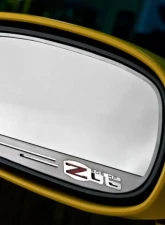 American Car Craft 2Pc Standard 505hp Style Brushed Stainless Side View Mirror Trim Chevrolet Corvette Z06 2006-2013                                     - ACC-042112 - Image 3