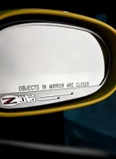 American Car Craft 2Pc Auto Dim 505hp Style Brushed Stainless Side View Mirror Trim Chevrolet Corvette Z06 2006-2013                                     - ACC-042113 - Image 2