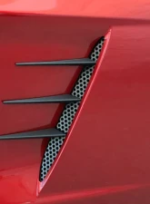 American Car Craft 8Pc Black Stealth Stainless Steel Spears w/Perforated Vents Chevrolet Corvette C6 2005-2013                                     - ACC-042114 - Image 3