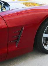 American Car Craft 8Pc Black Stealth Stainless Steel Spears w/Perforated Vents Chevrolet Corvette C6 2005-2013                                     - ACC-042114 - Image 3