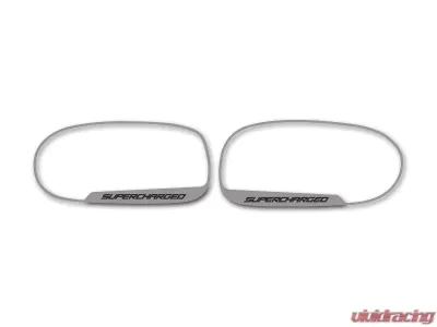 American Car Craft Brushed Stainless Supercharged Style Standard Side View Mirror Trim Chevrolet Corvette C6 2005-2013 - ACC-042121