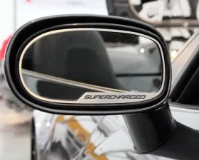 American Car Craft 2Pc Brushed Stainless Supercharged Style Auto-Dim Side View Mirror Trim Chevrolet Corvette C6 2005-2013