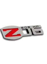 American Car Craft 4Pc 505HP Polished Stainless Steel Badges Chevrolet Corvette C6 2005-2013                                     - ACC-042125 - Image 3