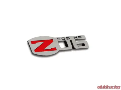 American Car Craft 4Pc 505HP Polished Stainless Steel Badges Chevrolet Corvette C6 2005-2013 - ACC-042125