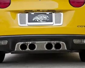 American Car Craft Polished Stainless Steel Billet Style Filler Panel NPP Exhaust Chevrolet Corvette C6 2005-2013
