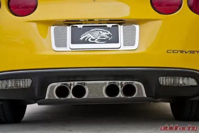 American Car Craft Polished Stainless Steel Billet Style Filler Panel NPP Exhaust Chevrolet Corvette C6 2005-2013 - ACC-042127
