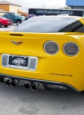 American Car Craft 8Pc Polished Stainless Steel Blackout Vinyl Billet Style Taillight Covers Chevrolet Corvette C6 2005-2013                                     - ACC-042129 - Image 2