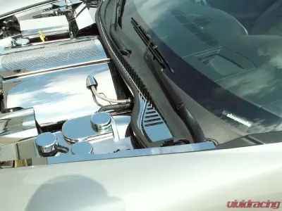 American Car Craft 3Pc Polished Stainless Steel Wiper Cowl Cover Chevrolet Corvette C6 2005-2007 - ACC-043015