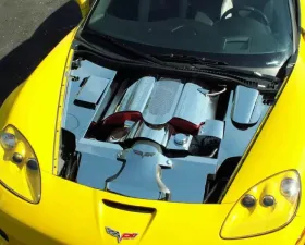 American Car Craft 4Pc Polished Stainless Steel Inner Fender Covers Chevrolet Corvette Z06 2006-2013