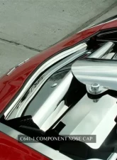 American Car Craft Front Component Polished Stainless Steel Nose Cap Chevrolet Corvette C6 2005-2013                                     - ACC-043020 - Image 2