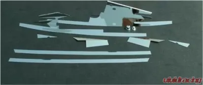 American Car Craft 8Pc Polished Stainless Steel Inner Fender Liner Component Chevrolet Corvette C6 | Grand Sport 2005-2013 - ACC-043021