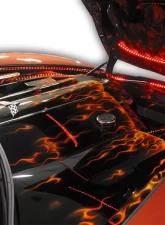 American Car Craft 2Pc Illuminated Red LED Polished Stainless Fender Caps Chevrolet Corvette C6 2005-2013                                     - ACC-043023-RDL - Image 2