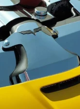 American Car Craft Polished Stainless Steel Air Tube Cover Component Chevrolet Corvette C6 | Z06 | Grand Sport 2006-2013                                     - ACC-043040 - Image 2