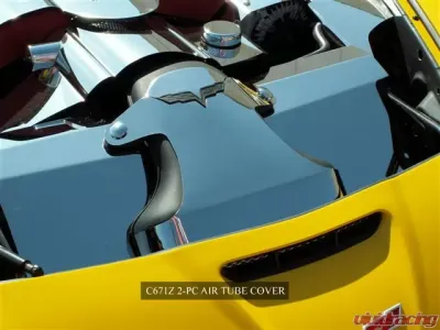 American Car Craft Polished Stainless Steel Air Tube Cover Component Chevrolet Corvette C6 | Z06 | Grand Sport 2006-2013 - ACC-043040