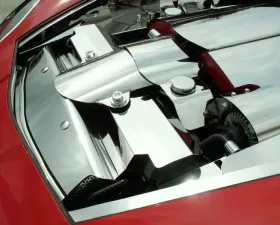 American Car Craft Polished Stainless Steel Radiator Cover Component Chevrolet Corvette C6 | Z06 2005-2013