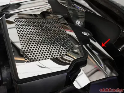 American Car Craft 2Pc Polished Stainless Steel Radiator Cover Component Chevrolet Corvette C6 | GS 2008-2013 - ACC-043042