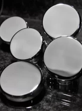 American Car Craft 5Pc Automatic Transmission Triple Plated Chrome Fluid Cap Cover Set Chevrolet Corvette C5 | C6 1997-2013                                     - ACC-043044 - Image 2