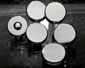 American Car Craft 6Pc Maunal Transmission Triple Plated Chrome Fluid Cap Cover Set Chevrolet Corvette C5 | C6 1997-2013